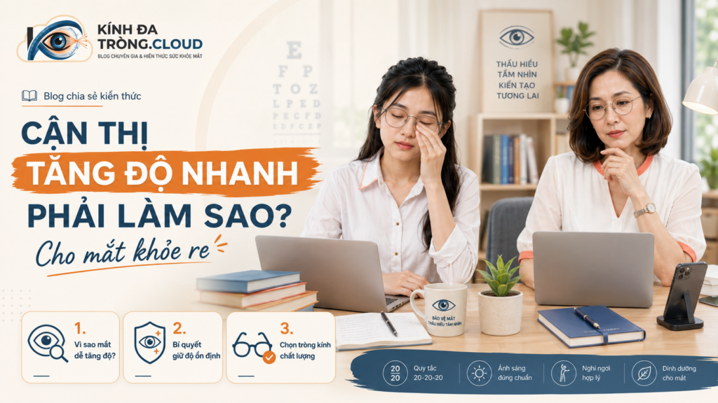 Cận thị tăng độ nhanh phải làm sao cho mắt khỏe re?
