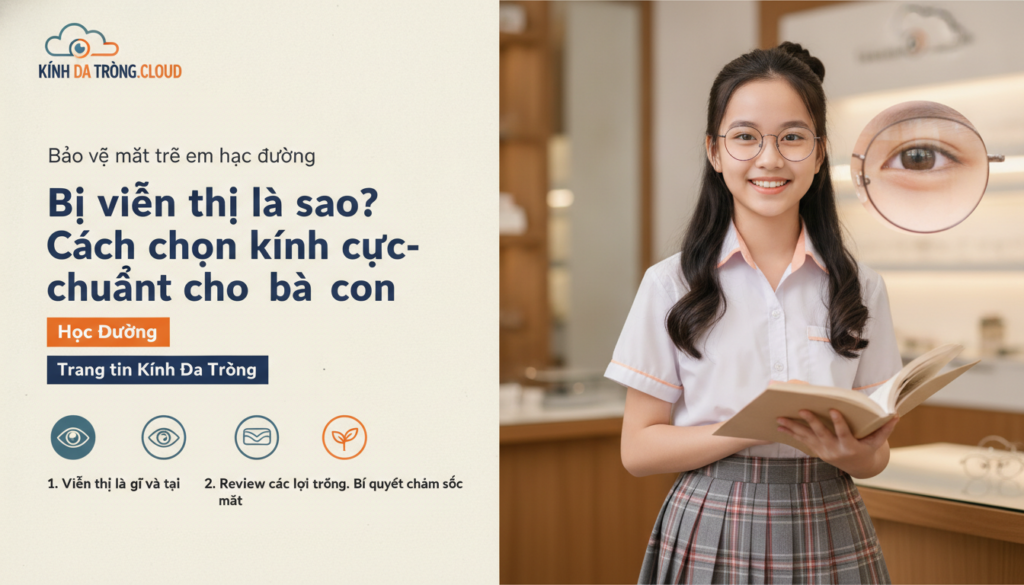 Bị viễn thị là sao? Cách chọn kính cực chuẩn cho bà con