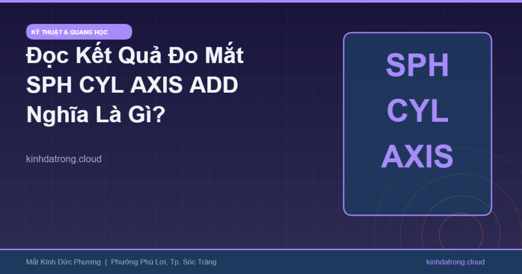 Đọc Kết Quả Đo Mắt: SPH, CYL, AXIS, ADD Nghĩa Là Gì? Hướng Dẫn Dễ Hiểu Nhất