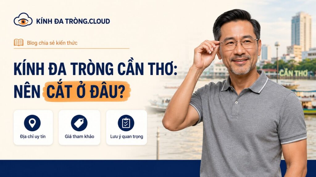 Người đàn ông trung niên đeo kính đa tròng tại Cần Thơ