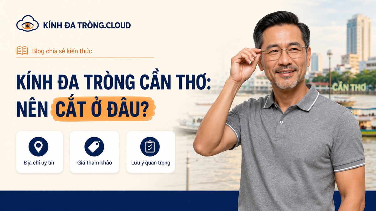 Người đàn ông trung niên đeo kính đa tròng tại Cần Thơ