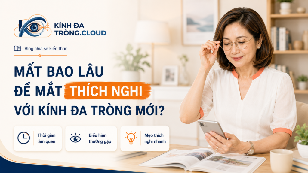 Mất bao lâu để mắt thích nghi với kính đa tròng mới?